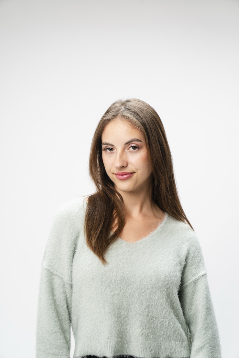 Warm commercial actor headshot with a natural smile, Look Gross Studio Long Beach